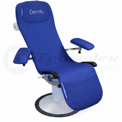 Fauteuil de prélèvement sanguin sur socle Dénéo Promotal bleu saphir teamalex