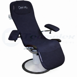 Fauteuil de prélèvement sanguin sur socle Dénéo Promotal bleu minuit teamalex