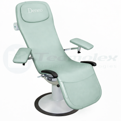 Fauteuil de prélèvement sanguin sur socle Dénéo Promotal bleu argenté teamalex