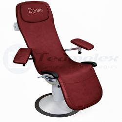 Fauteuil de prélèvement sanguin sur socle Dénéo Promotal paprika teamalex