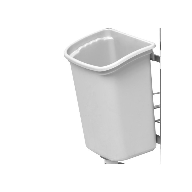 Poubelle grand volume Tourinox pour chariot médical teamalex