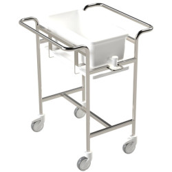 chariot 1 bac décontamination inox Teamalex Medical