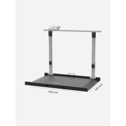 Plateforme de pesée Hoedic avec main courante – Balance médicale Charder Teamalex Medical