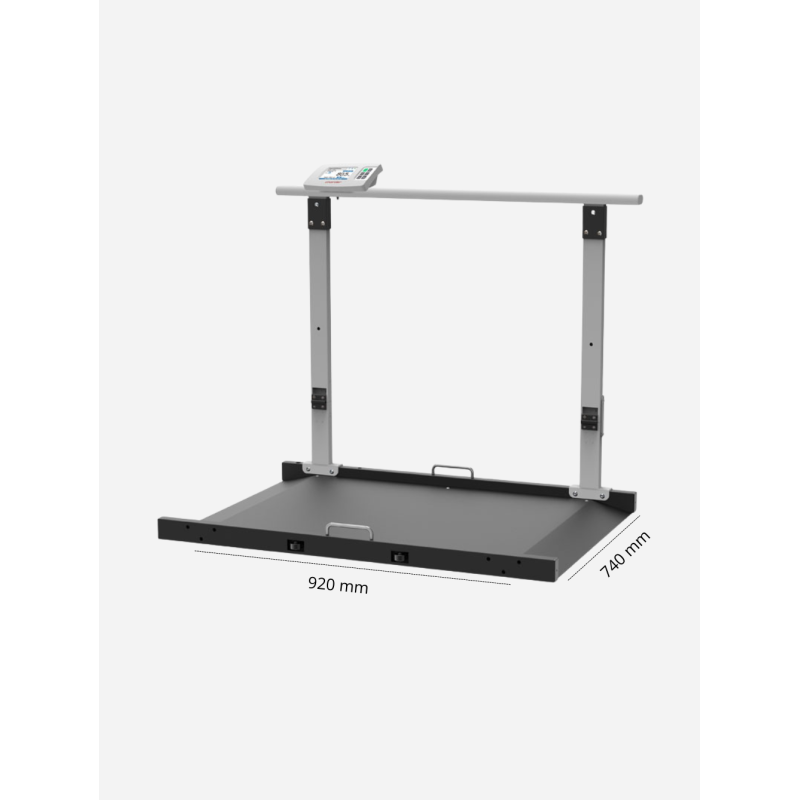 Plateforme de pesée Hoedic avec main courante – Balance médicale Charder Teamalex Medical