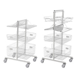 Chariot de stérilisation double face inox Tourinox Teamalex Medical
