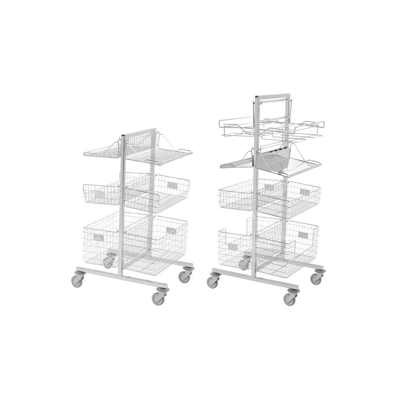 Chariot de stérilisation double face inox Tourinox Teamalex Medical