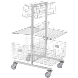 Chariot de stérilisation double face inox Tourinox Teamalex Medical