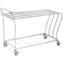 Chariot porte-feuilles de stérilisation inox Tourinox Teamalex Medical