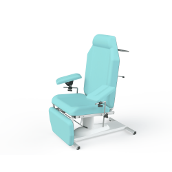 Fauteuil de prélèvement fixe 48 cm 3 parties Carina avec gouttières Teamalex