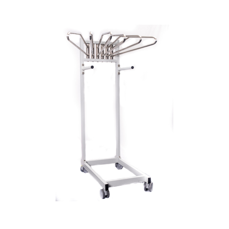 Support mobile pour 6 tabliers plombés – rangement radioprotection sur roulettes Teamalex Medical