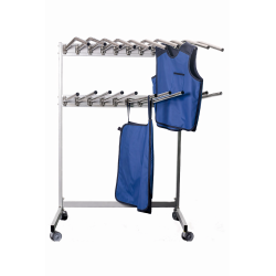 Support mobile double pour tabliers plombés Teamalex Medical