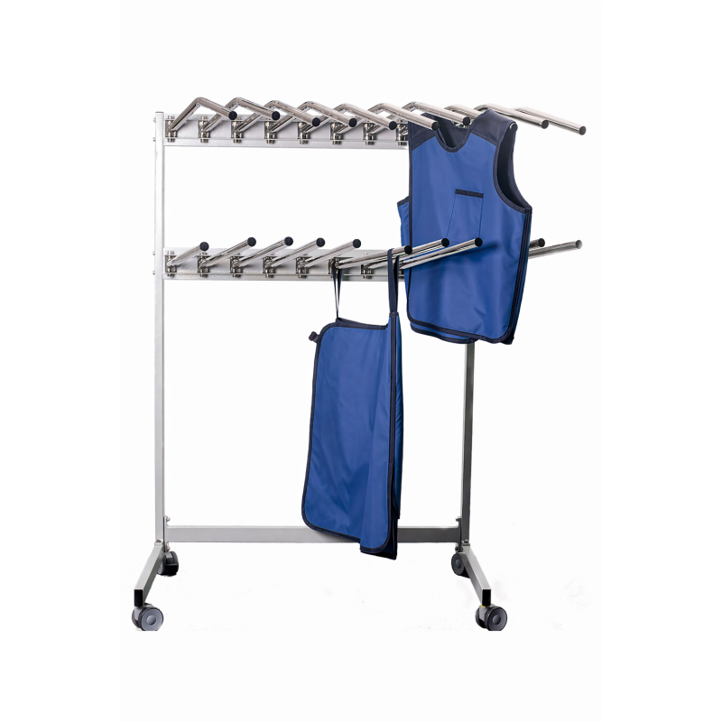 Support mobile double pour tabliers plombés Teamalex Medical