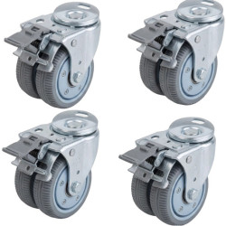 Jeu de 4 roulettes diamètre 50 mm Carina Medical Teamalex