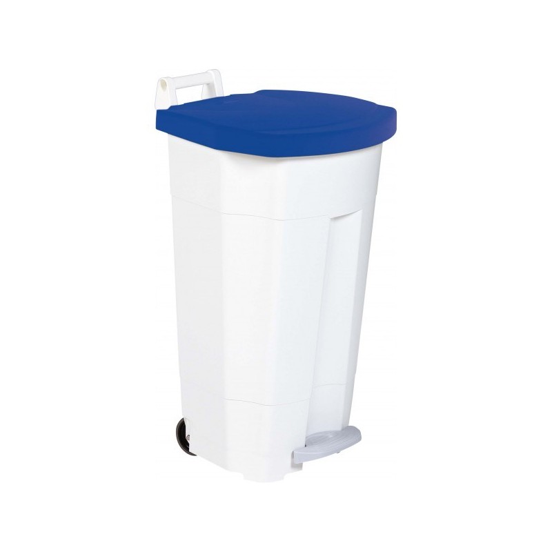 Poubelle mobile à pédale plastique bleue teamalex medical Poubelle mobile à pédale plastique bleue teamalex medical