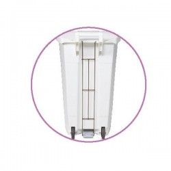 Poubelle mobile à pédale plastique