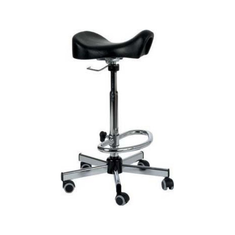 TABOURET AVEC SELLE ERGONOMIQUE ET REPOSE PIEDS TABOURET AVEC SELLE ERGONOMIQUE ET REPOSE PIEDS