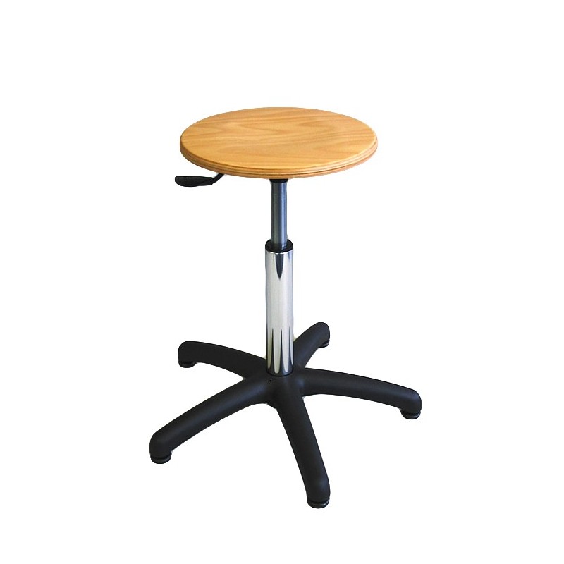 tabouret assise bois teamalex medical