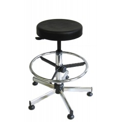 Tabouret de travail avec piètement en métal - 040/S - Lemi BEAUTY & SPA -  réglable / à roulettes / pour salon d'esthétique