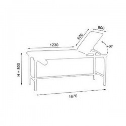 Plan de la table médical d'examen