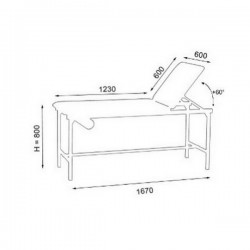 Plan de la table médical d'examen