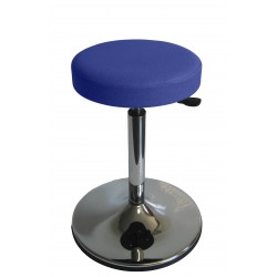 Tabouret vinyle supérieur sur socle chromé Teamalex