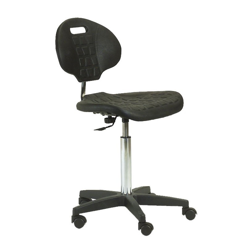 Chaise à roulettes médicale avec dossier noir