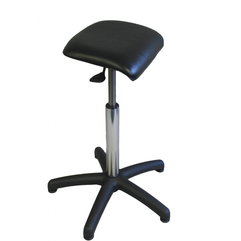 Tabouret assis-debout polyamide hauteur réglable noir teamalex Tabouret assis-debout polyamide hauteur réglable noir teamalex