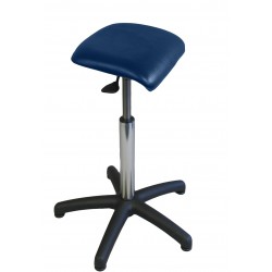 Tabouret assis-debout polyamide hauteur réglable bleu Teamalex