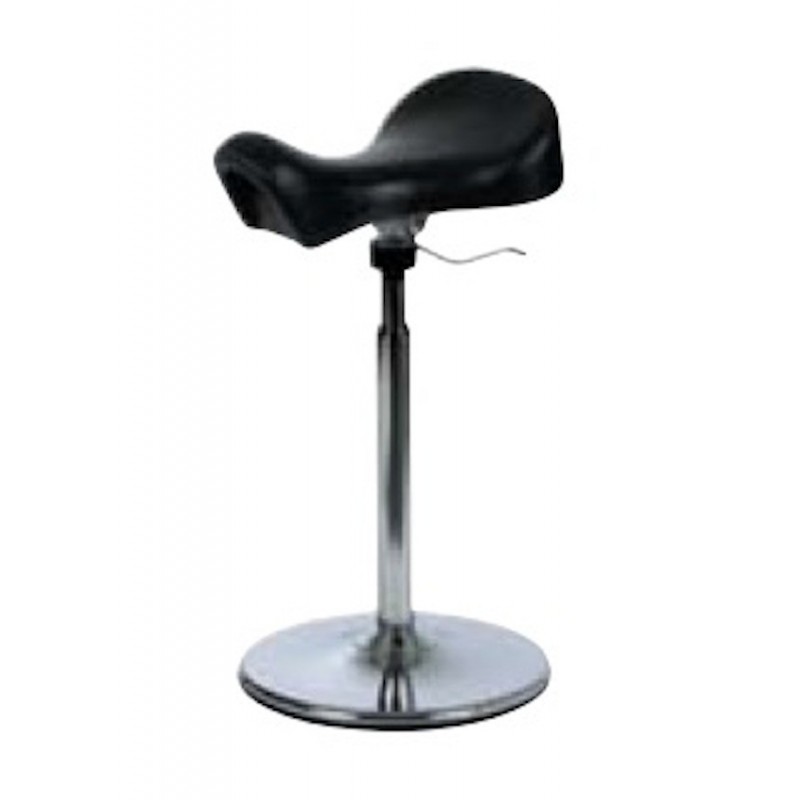 Tabouret selle ergonomique sur socle